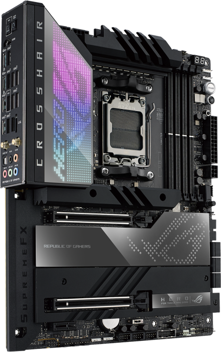Материнская плата ASUS ROG CROSSHAIR X670E HERO — для бизнеса и офиса Материнская плата ASUS ROG CROSSHAIR X670E HERO — для бизнеса и офиса