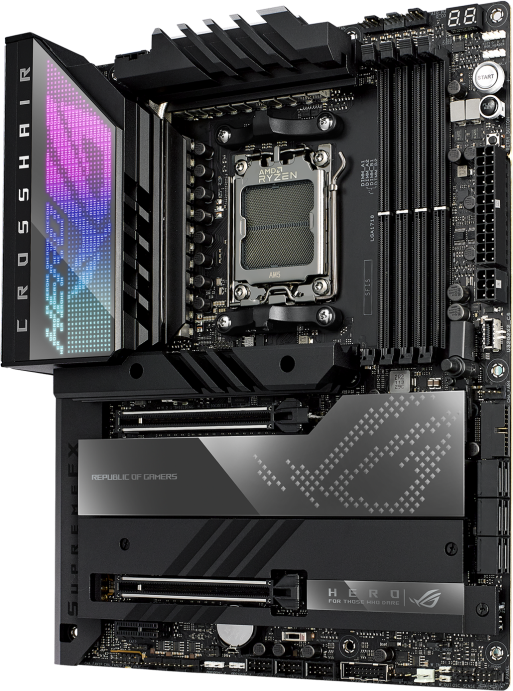 Материнская плата ASUS ROG CROSSHAIR X670E HERO — для бизнеса и офиса Материнская плата ASUS ROG CROSSHAIR X670E HERO — для бизнеса и офиса