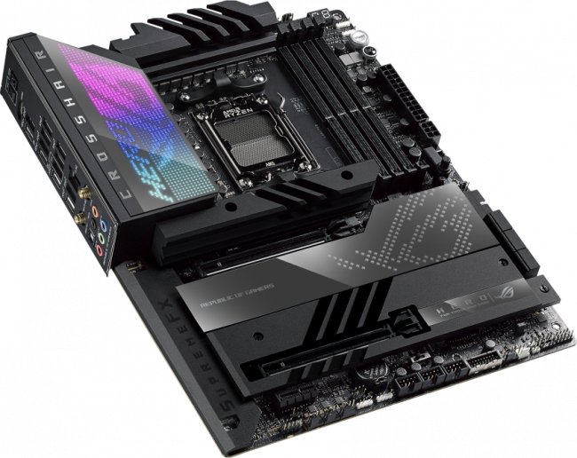 Материнская плата ASUS ROG CROSSHAIR X670E HERO — для бизнеса и офиса Материнская плата ASUS ROG CROSSHAIR X670E HERO — для бизнеса и офиса