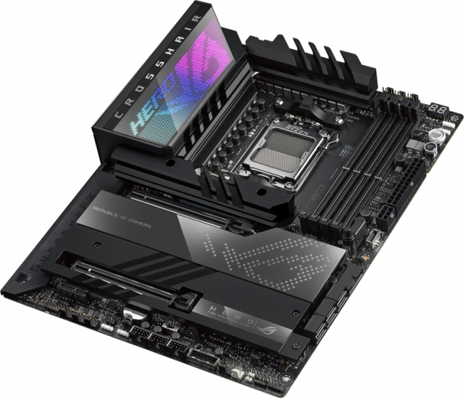 Материнская плата ASUS ROG CROSSHAIR X670E HERO — для бизнеса и офиса Материнская плата ASUS ROG CROSSHAIR X670E HERO — для бизнеса и офиса