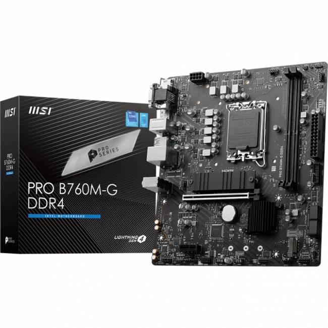Материнская плата MSI PRO B760M-G DDR4 — для бизнеса и офиса