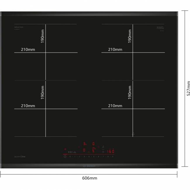 Встраиваемая индукционная панель BOSCH Bosch PVQ695HC1Z — для бизнеса и офиса Встраиваемая индукционная панель BOSCH Bosch PVQ695HC1Z — для бизнеса и офиса
