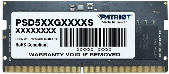 Память DDR5 8Gb 4800MHz Patriot PSD58G480041S — для бизнеса и офиса Память DDR5 8Gb 4800MHz Patriot PSD58G480041S — для бизнеса и офиса