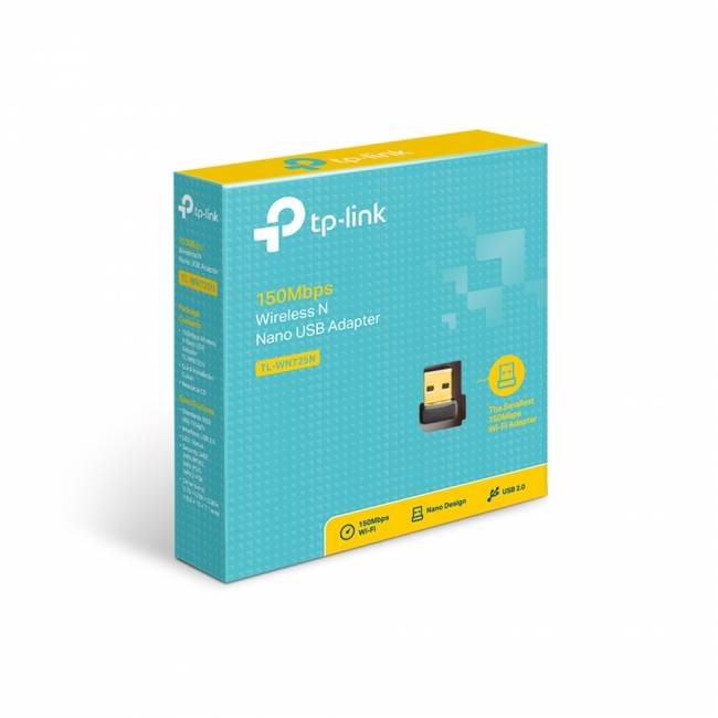 Адаптер Wi-Fi TP-Link TL-WN725N — для бизнеса и офиса Адаптер Wi-Fi TP-Link TL-WN725N — для бизнеса и офиса