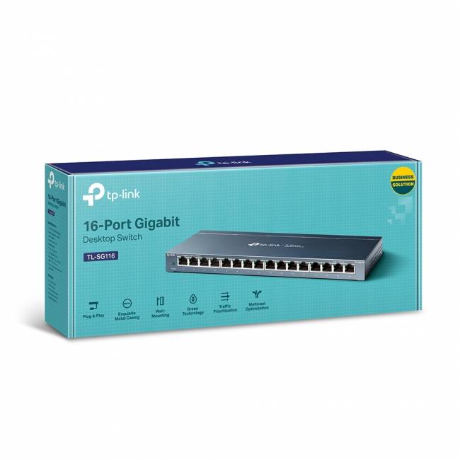 Коммутатор TP-Link TL-SG116 — для бизнеса и офиса Коммутатор TP-Link TL-SG116 — для бизнеса и офиса