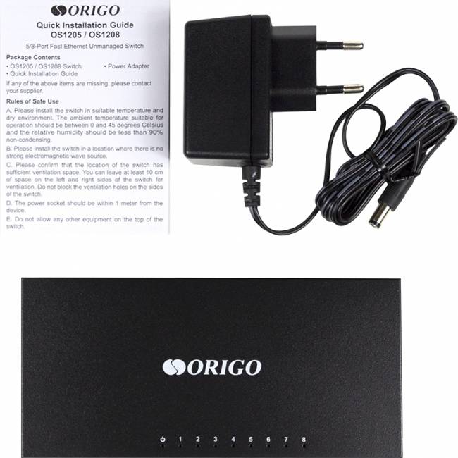 Коммутатор Origo OS1208/A1A — для бизнеса и офиса Коммутатор Origo OS1208/A1A — для бизнеса и офиса