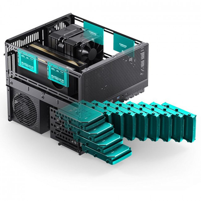 Корпус без блока питания JONSBO N5 Black — для бизнеса и офиса