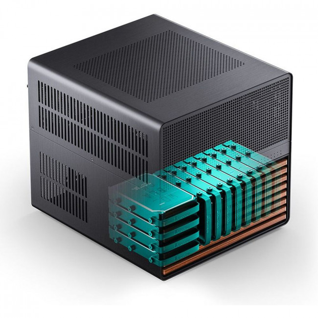 Корпус без блока питания JONSBO N5 Black — для бизнеса и офиса