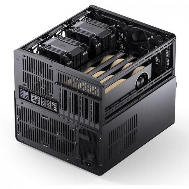 Корпус без блока питания JONSBO N5 Black — для бизнеса и офиса