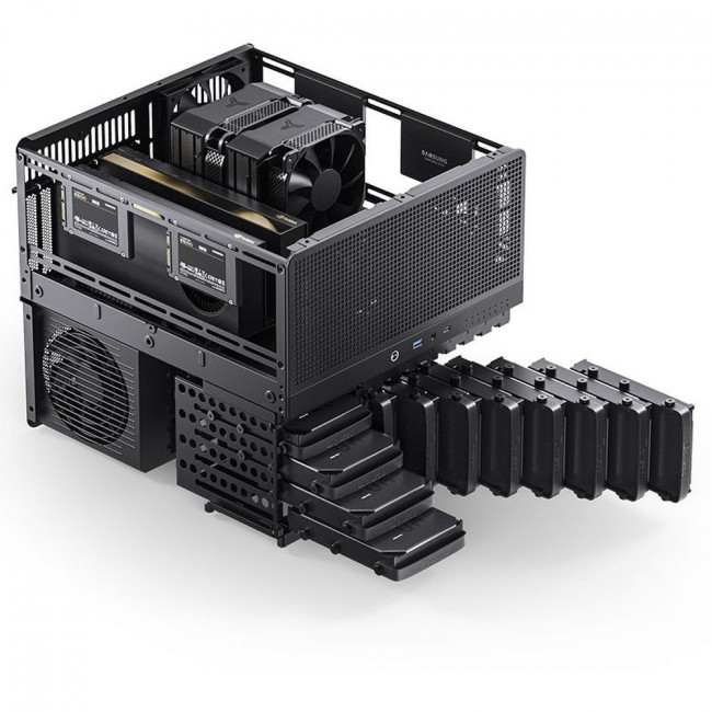 Корпус без блока питания JONSBO N5 Black — для бизнеса и офиса