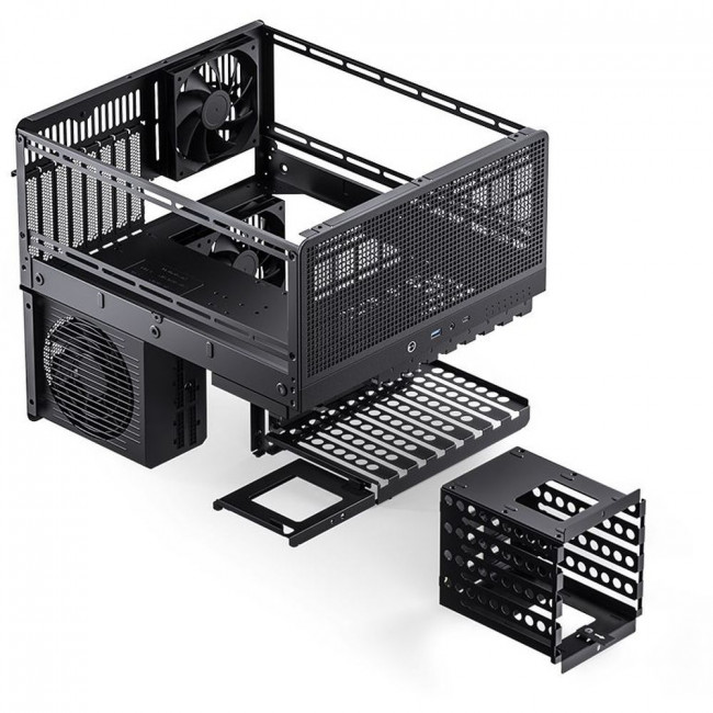 Корпус без блока питания JONSBO N5 Black — для бизнеса и офиса