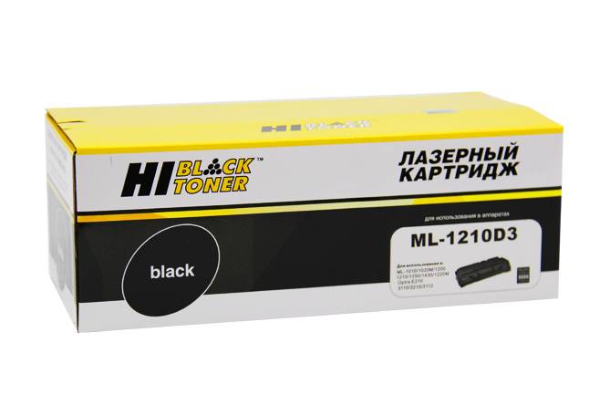Картридж Hi-Black (HB-ML-1210D3) для Samsung ML-1210/1250/Xerox Phaser 3110, 2,5K — для бизнеса и офиса Картридж Hi-Black (HB-ML-1210D3) для Samsung ML-1210/1250/Xerox Phaser 3110, 2,5K — для бизнеса и офиса