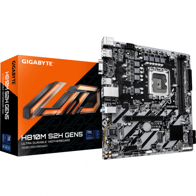Материнская плата GIGABYTE H810M S2H GEN5 — для бизнеса и офиса Материнская плата GIGABYTE H810M S2H GEN5 — для бизнеса и офиса