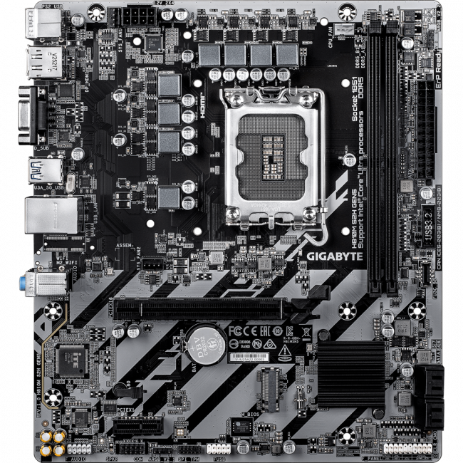 Материнская плата GIGABYTE H810M S2H GEN5 — для бизнеса и офиса Материнская плата GIGABYTE H810M S2H GEN5 — для бизнеса и офиса