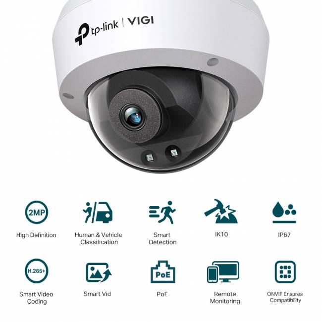 IP-камера TP-Link VIGI C220I(2.8mm) — для бизнеса и офиса IP-камера TP-Link VIGI C220I(2.8mm) — для бизнеса и офиса
