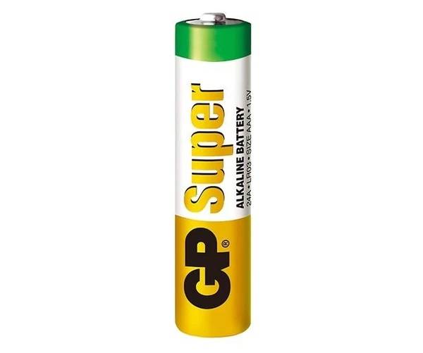 Алкалиновые батарейки GP Super Alkaline 24А ААA - 4 шт. на блистере GP Super Alkaline 24А ААA (4891199000058) — для бизнеса и офиса Алкалиновые батарейки GP Super Alkaline 24А ААA - 4 шт. на блистере GP Super Alkaline 24А ААA (4891199000058) — для бизнеса и офиса