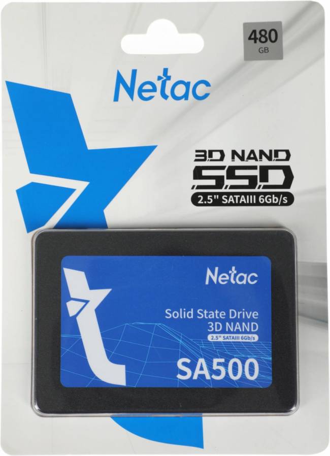 Накопитель SSD Netac NT01SA500-480-S3X — для бизнеса и офиса