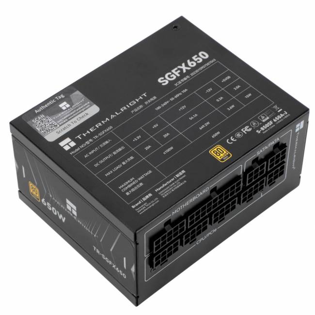 Блок питания 650W Thermalright TR-SGFX 650 — для бизнеса и офиса Блок питания 650W Thermalright TR-SGFX 650 — для бизнеса и офиса