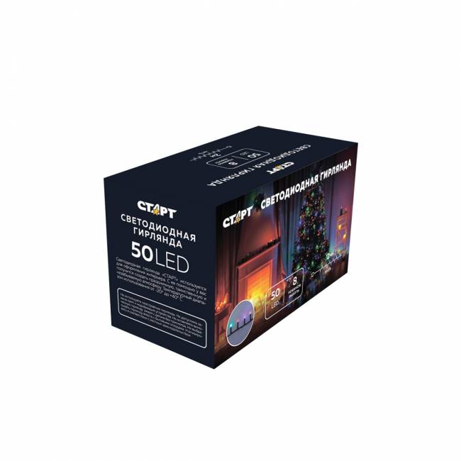 Гирлянда Гирлянда 50LED 220V, 8 режимов, 2 м, нить, разноцветная — для бизнеса и офиса Гирлянда Гирлянда 50LED 220V, 8 режимов, 2 м, нить, разноцветная — для бизнеса и офиса