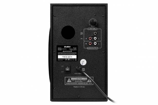 SVEN MS-305, черный, акустическая система 2.1, мощность (RMS): 20 Вт + 2x10 Вт, FM-тюнер, USB/SD, дисплей, ПДУ, Bluetooth SVEN MS-305 — для бизнеса и офиса