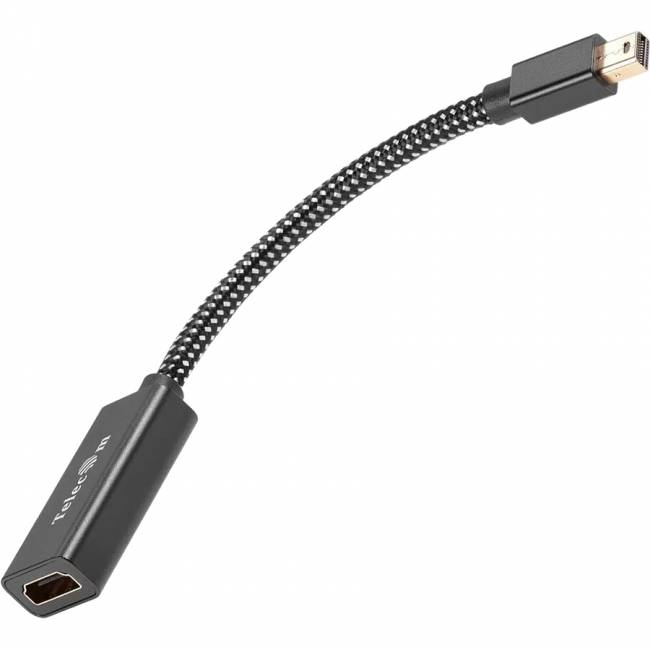 Адаптер miniDP-M --> HDMI-F 4K@120Hz, 8K@30Hz, оплетка, 0.15м Telecom (TA663) Адаптер-переходник Telecom Mini DisplayPort M/HDMI F (TA663) — для бизнеса и офиса Адаптер miniDP-M --> HDMI-F 4K@120Hz, 8K@30Hz, оплетка, 0.15м Telecom (TA663) Адаптер-переходник Telecom Mini DisplayPort M/HDMI F (TA663) — для бизнеса и офиса