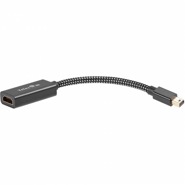 Адаптер miniDP-M --> HDMI-F 4K@120Hz, 8K@30Hz, оплетка, 0.15м Telecom (TA663) Адаптер-переходник Telecom Mini DisplayPort M/HDMI F (TA663) — для бизнеса и офиса Адаптер miniDP-M --> HDMI-F 4K@120Hz, 8K@30Hz, оплетка, 0.15м Telecom (TA663) Адаптер-переходник Telecom Mini DisplayPort M/HDMI F (TA663) — для бизнеса и офиса