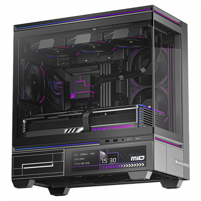 Корпус без блока питания Thermalright M10 Vision FAN4-C Black — для бизнеса и офиса Корпус без блока питания Thermalright M10 Vision FAN4-C Black — для бизнеса и офиса