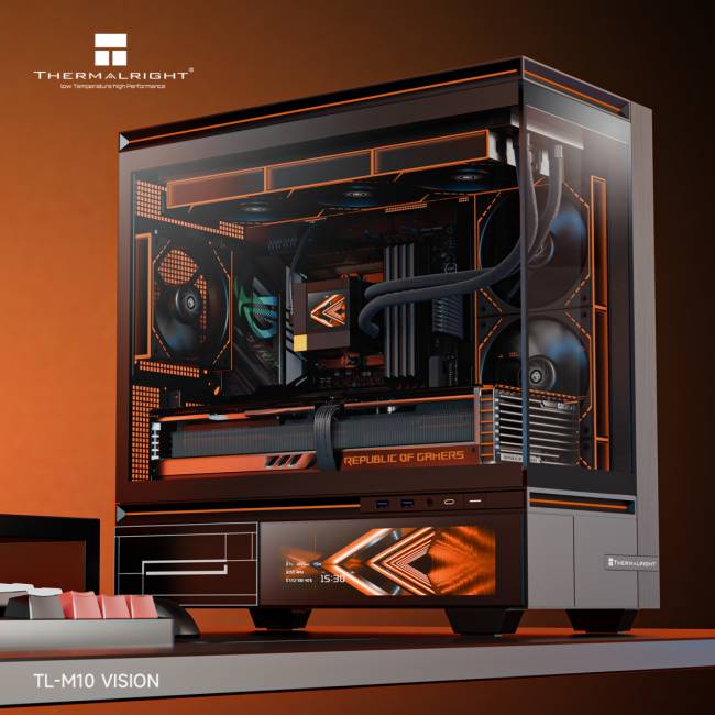 Корпус без блока питания Thermalright M10 Vision FAN4-C Black — для бизнеса и офиса Корпус без блока питания Thermalright M10 Vision FAN4-C Black — для бизнеса и офиса