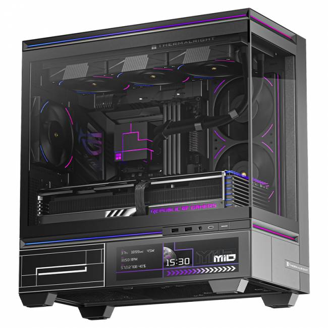 Корпус без блока питания Thermalright M10 Vision FAN4-C Black — для бизнеса и офиса Корпус без блока питания Thermalright M10 Vision FAN4-C Black — для бизнеса и офиса
