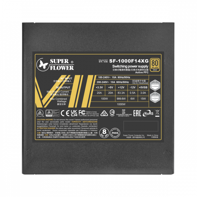 Блок питания 1000 Ватт Super Flower Power Supply Leadex VII, 1000W — для бизнеса и офиса Блок питания 1000 Ватт Super Flower Power Supply Leadex VII, 1000W — для бизнеса и офиса