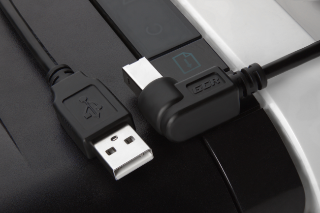 Greenconnect Кабель 1.5m USB 2.0, AM/BM угловой, черный, 28/28 AWG, экран, армированный, морозостойкий, GCR-UPC3M2-BB2S-1.5m Greenconnect  USB 2.0 Type-AM - USB 2.0 Type-BM 1.5м — для бизнеса и офиса