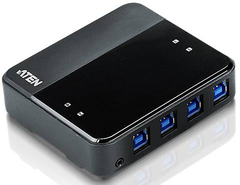Переключатель Aten US434-AT USB, 4 ПК> 4 устройства, 4 USB B-тип > 4 USB A-тип, Male > Female, со шнурами A-B 2х1.2м.+2х ATEN US434 — для бизнеса и офиса Переключатель Aten US434-AT USB, 4 ПК> 4 устройства, 4 USB B-тип > 4 USB A-тип, Male > Female, со шнурами A-B 2х1.2м.+2х ATEN US434 — для бизнеса и офиса