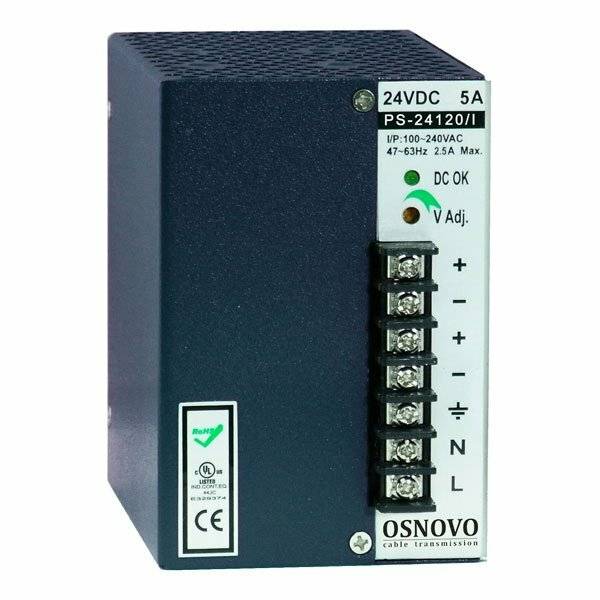 Блок питания OSNOVO PS-24120/I — для бизнеса и офиса Блок питания OSNOVO PS-24120/I — для бизнеса и офиса