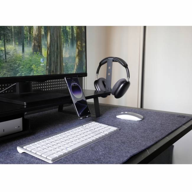 Коврик для мыши Geek Nook 100х50 см Dark Gray Felt (20240406) — для бизнеса и офиса Коврик для мыши Geek Nook 100х50 см Dark Gray Felt (20240406) — для бизнеса и офиса