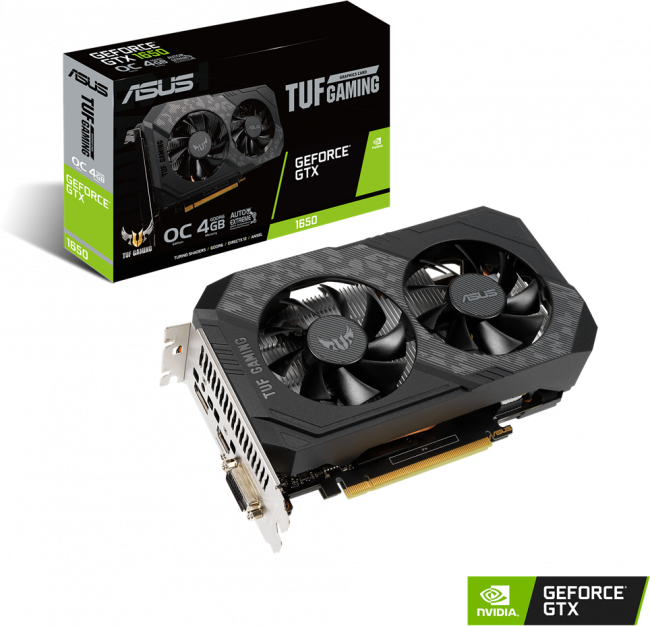 Видеокарта ASUS TUF-GTX1650-O4GD6-P-V2-GAMING — для бизнеса и офиса Видеокарта ASUS TUF-GTX1650-O4GD6-P-V2-GAMING — для бизнеса и офиса