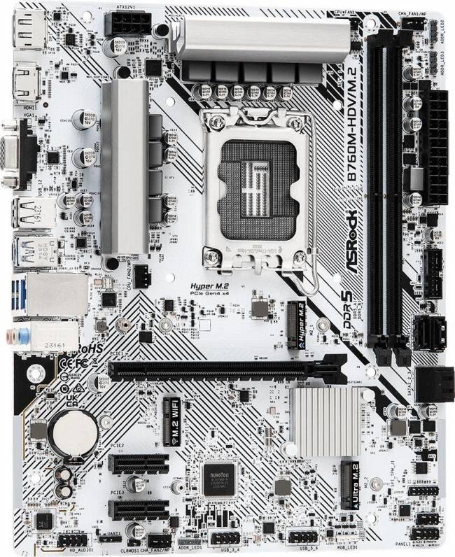 Материнская плата ASRock B760M-HDV/M.2 — для бизнеса и офиса Материнская плата ASRock B760M-HDV/M.2 — для бизнеса и офиса
