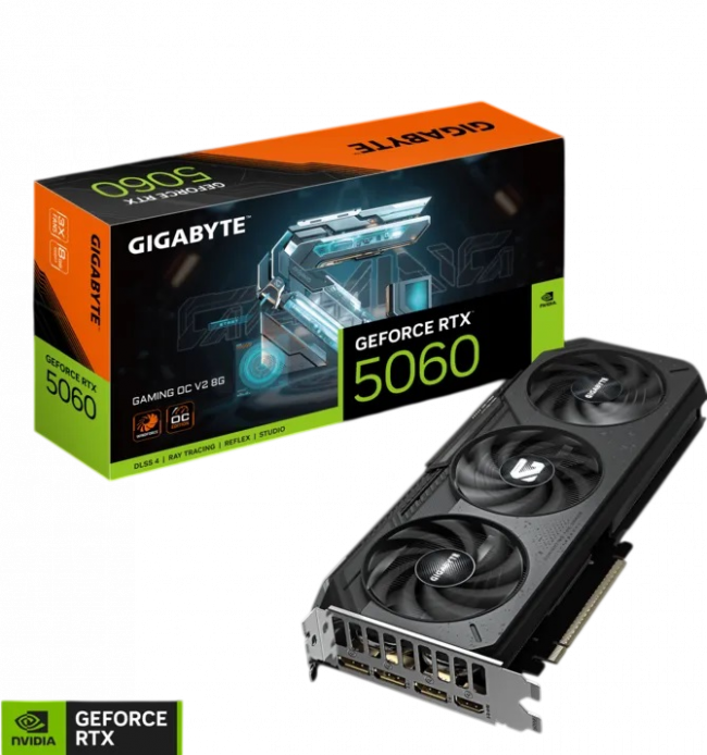 Видеокарта Gigabyte GV-N5060GAMING OCV2-8GD — для бизнеса и офиса Видеокарта Gigabyte GV-N5060GAMING OCV2-8GD — для бизнеса и офиса