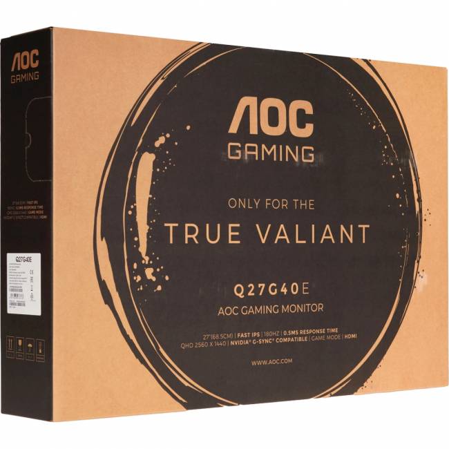 Монитор AOC Q27G40E 27 16:9 IPS 2560x1440 180Hz 1ms 300cd 1xHDMI 1xDP External Black 100x100 AOC Q27G40E — для бизнеса и офиса Монитор AOC Q27G40E 27 16:9 IPS 2560x1440 180Hz 1ms 300cd 1xHDMI 1xDP External Black 100x100 AOC Q27G40E — для бизнеса и офиса
