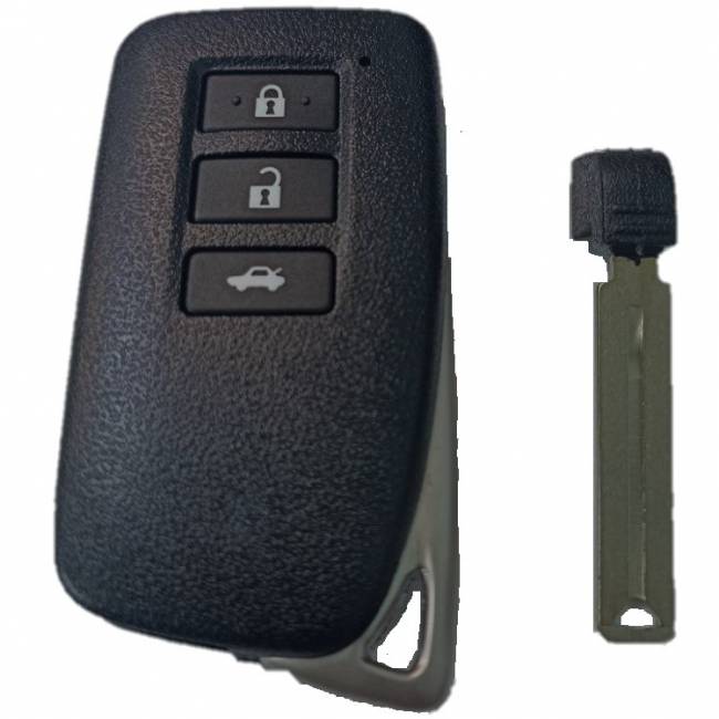 Корпус смарт ключа LEXUS 3 кнопки + вставка TOY48 (одностор), c лого ( под плату XM38 ) — для бизнеса и офиса Корпус смарт ключа LEXUS 3 кнопки + вставка TOY48 (одностор), c лого ( под плату XM38 ) — для бизнеса и офиса
