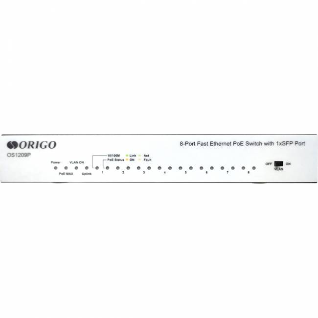 Коммутатор Origo OS1209P/80W/A1A — для бизнеса и офиса Коммутатор Origo OS1209P/80W/A1A — для бизнеса и офиса