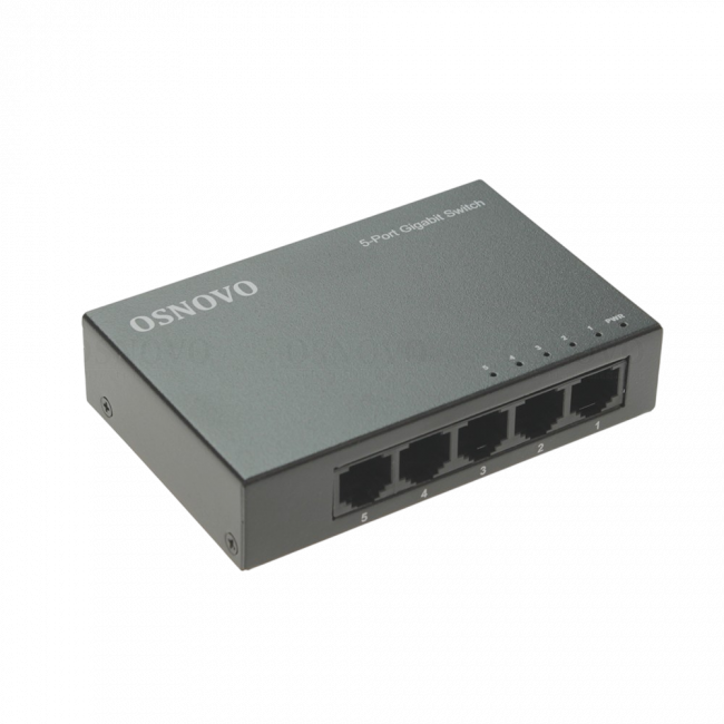 Коммутатор неуправляемый OSNOVO SW-5G — для бизнеса и офиса