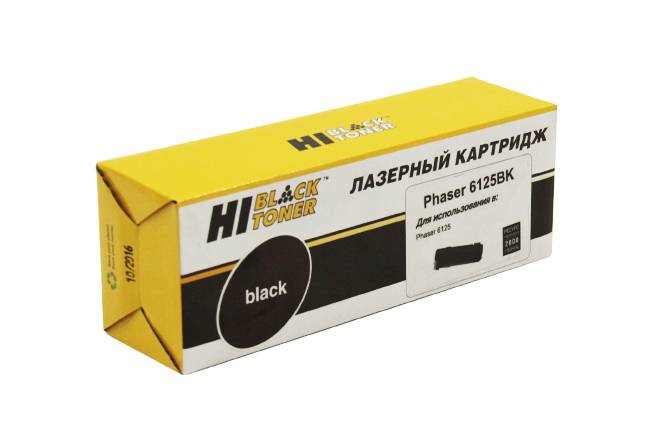 Тонер-картридж Hi-Black (HB-106R01338/106R01334) для Xerox Phaser 6125, Восстанов., Bk, 2K — для бизнеса и офиса Тонер-картридж Hi-Black (HB-106R01338/106R01334) для Xerox Phaser 6125, Восстанов., Bk, 2K — для бизнеса и офиса