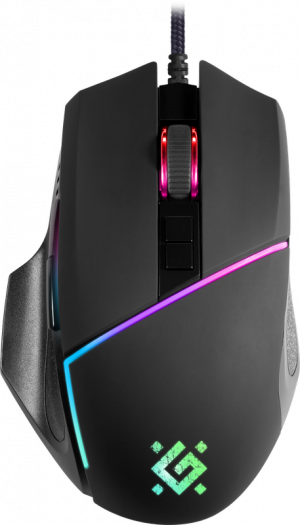 Defender Проводная игровая мышь Warfame GM-880L RGB,8кнопок,12800dpi Defender Warfame GM-880L (52880)