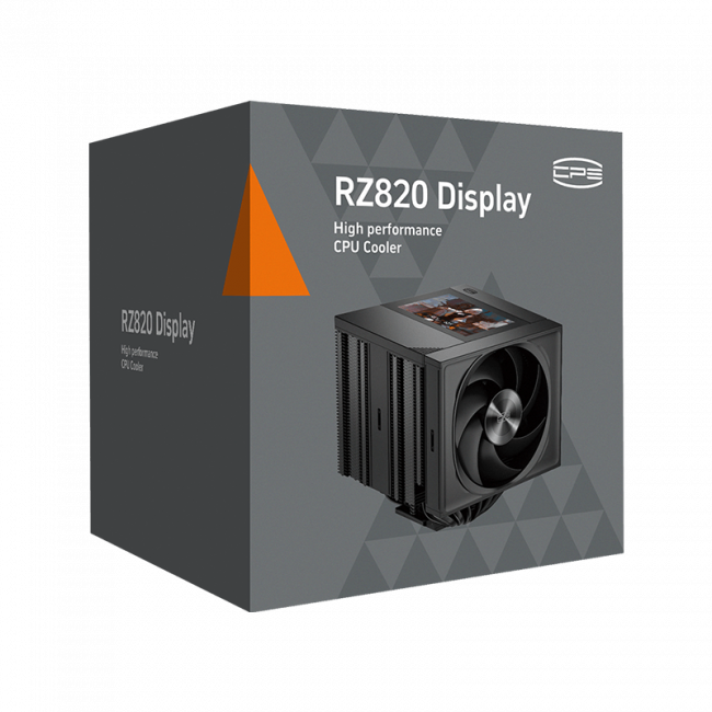 Кулер для процессора PCCooler CPU Cooler RZ820 Display BK BLACK — для бизнеса и офиса