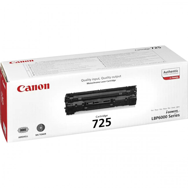 Тонер-картридж CANON LBP CRG 725 EUR (3484B002) — для бизнеса и офиса