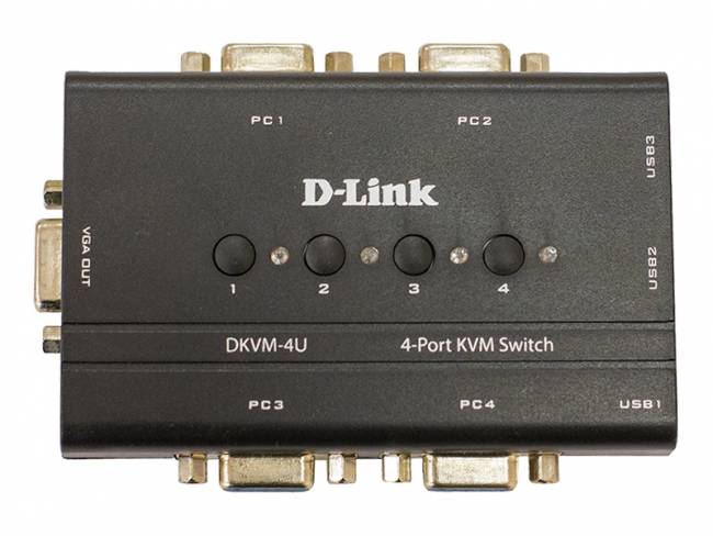 Коммутатор D-Link DKVM-4U/C2A — для бизнеса и офиса Коммутатор D-Link DKVM-4U/C2A — для бизнеса и офиса
