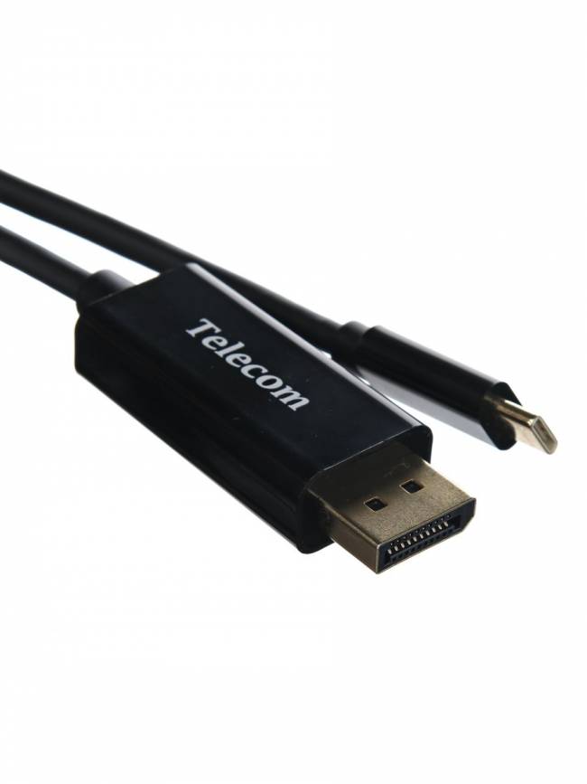 Кабель-адаптер USB3.1 Type-Cm --> DP(m) 4K@60Hz, 1.8m, Telecom <TCC010-1.8M> Telecom USB 3.1 Type-CM --> DP(m) — для бизнеса и офиса Кабель-адаптер USB3.1 Type-Cm --> DP(m) 4K@60Hz, 1.8m, Telecom <TCC010-1.8M> Telecom USB 3.1 Type-CM --> DP(m) — для бизнеса и офиса