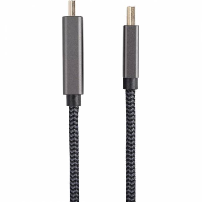 Кабель DisplayPort M-> HDMI M 4K@60Hz 1.8m Telecom,оплетка (TA561M-1.8M) Кабель-переходник Telecom DisplayPort M/HDMI M (TA561M-1.8M) — для бизнеса и офиса