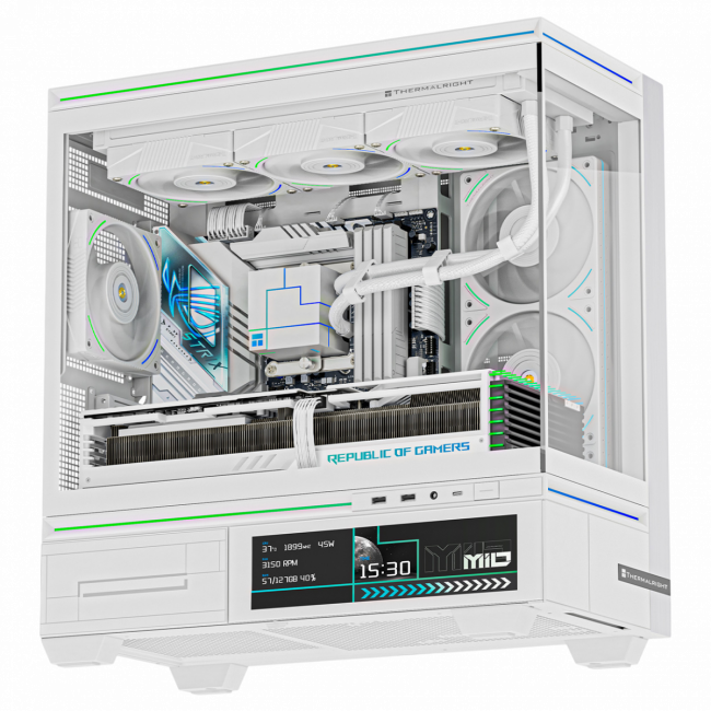 Корпус без блока питания Thermalright M10 Vision FAN4-C White — для бизнеса и офиса Корпус без блока питания Thermalright M10 Vision FAN4-C White — для бизнеса и офиса