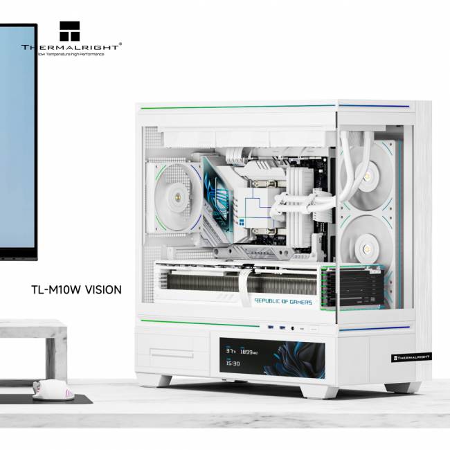 Корпус без блока питания Thermalright M10 Vision FAN4-C White — для бизнеса и офиса Корпус без блока питания Thermalright M10 Vision FAN4-C White — для бизнеса и офиса